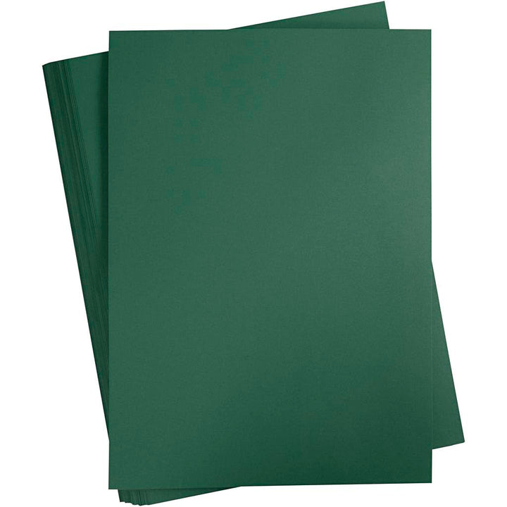 Karton, farbig, A2 420x600 mm, 180 g, tannengrün, 100Blatt Green, Green