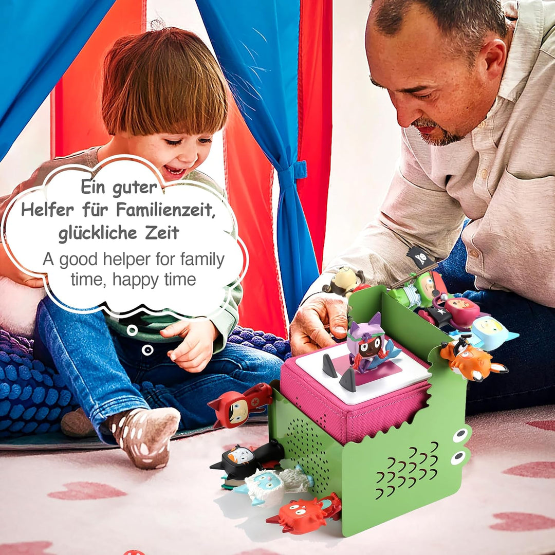 Krokodilform Tonie Regal vollständig magnetisches Toniebox Regal für mehr als 30-35 Figuren + Box To