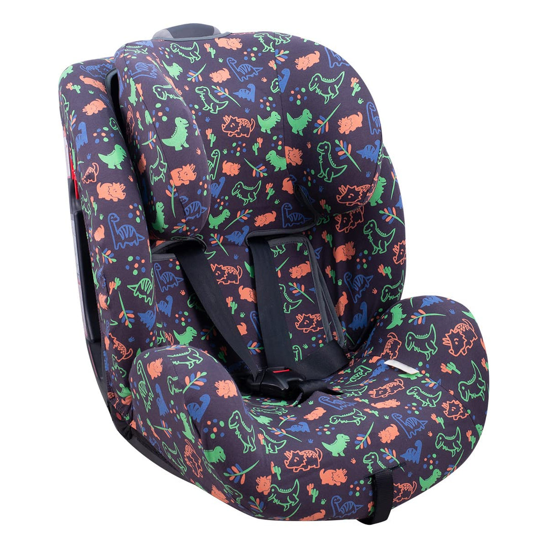 JYOKO Kids Bezug für Autositz Kompatibel mit Joie Stages, Every Stages (Happy Dino), HAPPY DINO
