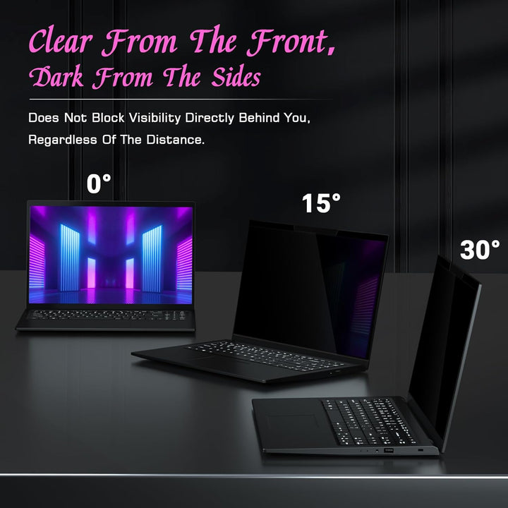 PYS Magnetischer Laptop Sichtschutz 13,3 Zoll (16:9 Aspekt) - Anti-Glare Blaulichtfilter, abnehmbare