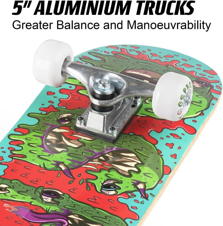 Osprey Absolute Anfänger Double Kick Trick Skateboard, 78,7 x 20,3 cm, Ahorndeck