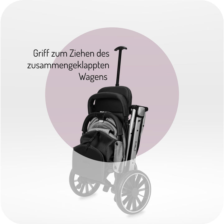 MoMi ESTELLE PLUS LIGHT Kinderwagen ab 6. Monat (bis 22 kg), klappbarer Buggy mit 5-Punkt-Sicherheit