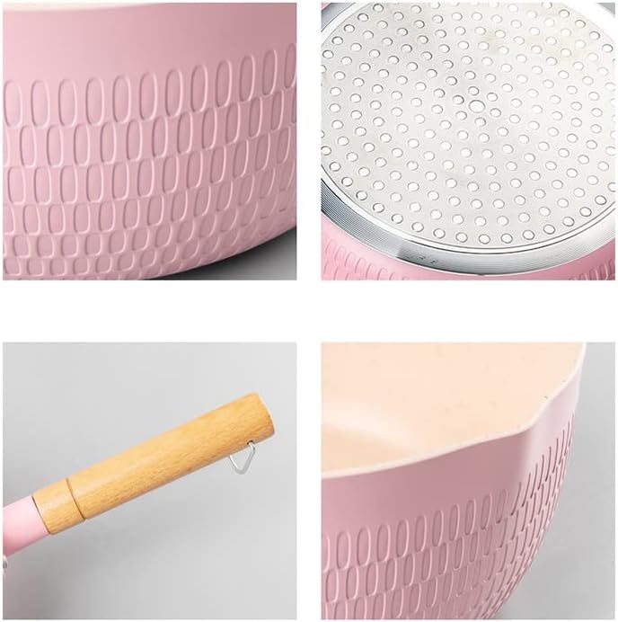 Milchtopf, Antihaftbeschichteter Topf im Japanischen Stil mit Ausgiessern Nudelsuppentopf für das Re