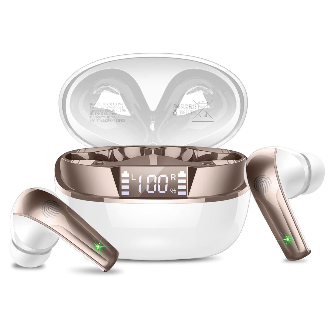 Bluetooth Kopfhörer, Kopfhörer Kabellos Bluetooth 5.4 HiFi Stereo mit ENC Mikrofon, 47Std Spielzeit