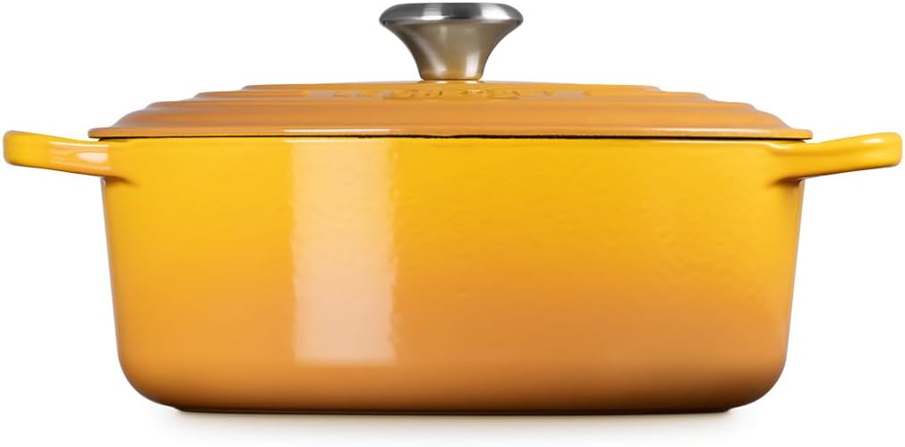 Le Creuset Signature Gusseisen-Bräter mit Deckel, Ø 27 cm, Oval, Für alle Herdarten und Induktion ge