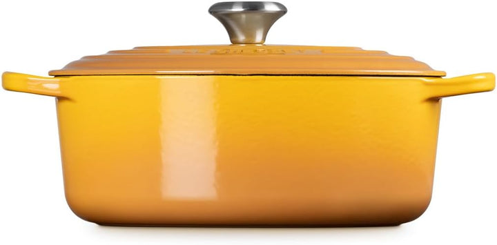 Le Creuset Signature Gusseisen-Bräter mit Deckel, Ø 27 cm, Oval, Für alle Herdarten und Induktion ge