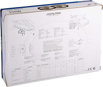 Alpine SXE-4625S - 10x15 cm (4x6 Zoll) 2-Wege Koaxiallautsprecher & SXE0825 9 cm (3,5 Zoll) 2-Weg Ko