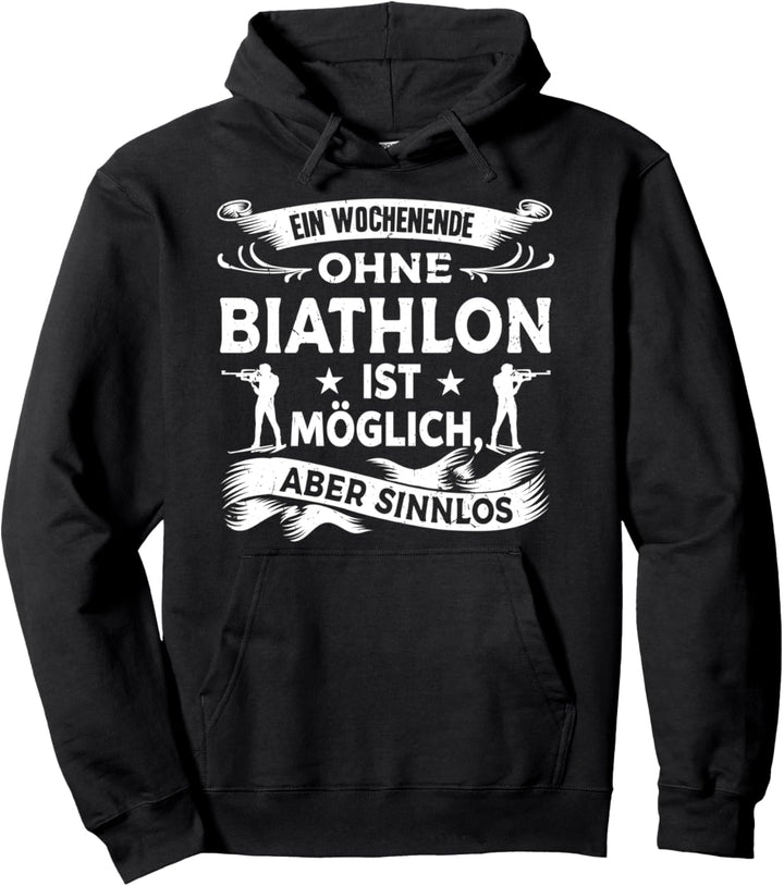 Geschenk für Biathleten Wintersport Biathlon Pullover Hoodie