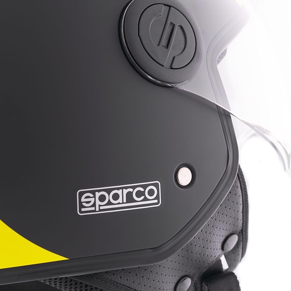 Sparco Riders SP601 Demi-Jet Motorradhelm, Scooter Helm ECE 22.06 Homologiert, Demi-Jet Helm mit Ant
