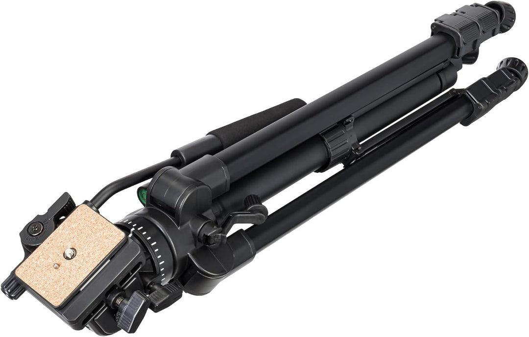 Levenhuk Level Plus VT20 Stabiles Bodenstativ Mit Wasserwaage, Fluidkopf Und 600—1650 mm Höhe Für Op