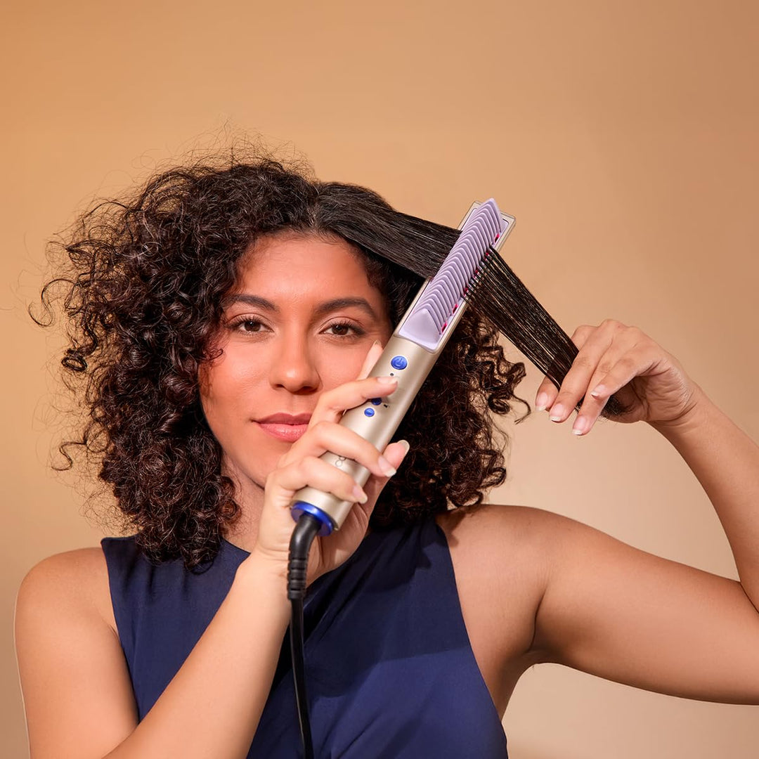 Cecotec Haarglätter Bürste InstantCare Lisse iSphere, Infrarot- und Ionen-Technologie, 3 Temperature