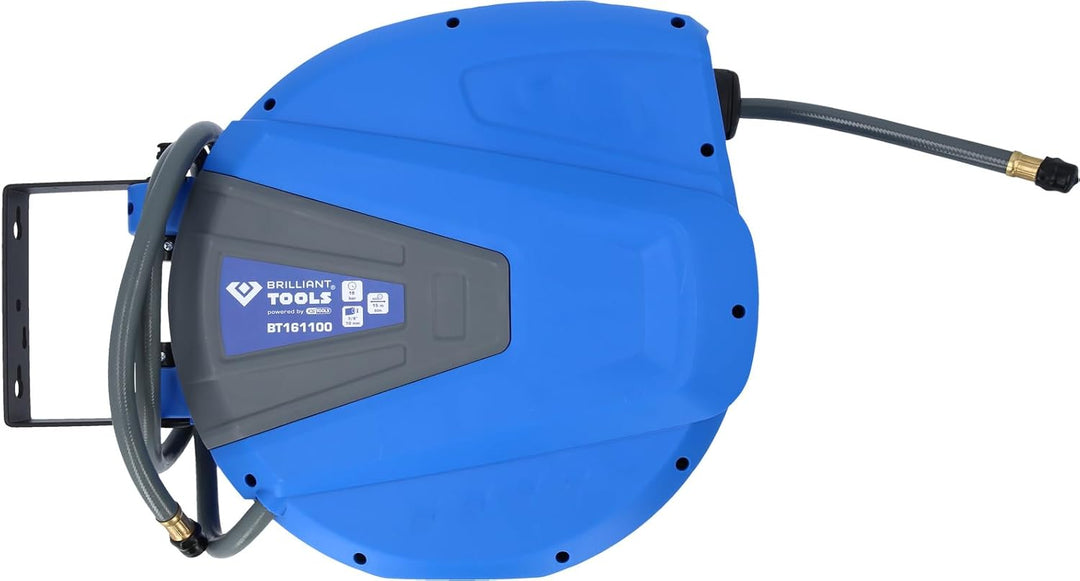BRILLIANT TOOLS BT161100 DL-Schlauchaufroller Ø10mm, Anschluss 3/8", PVC [Powered by KS TOOLS]