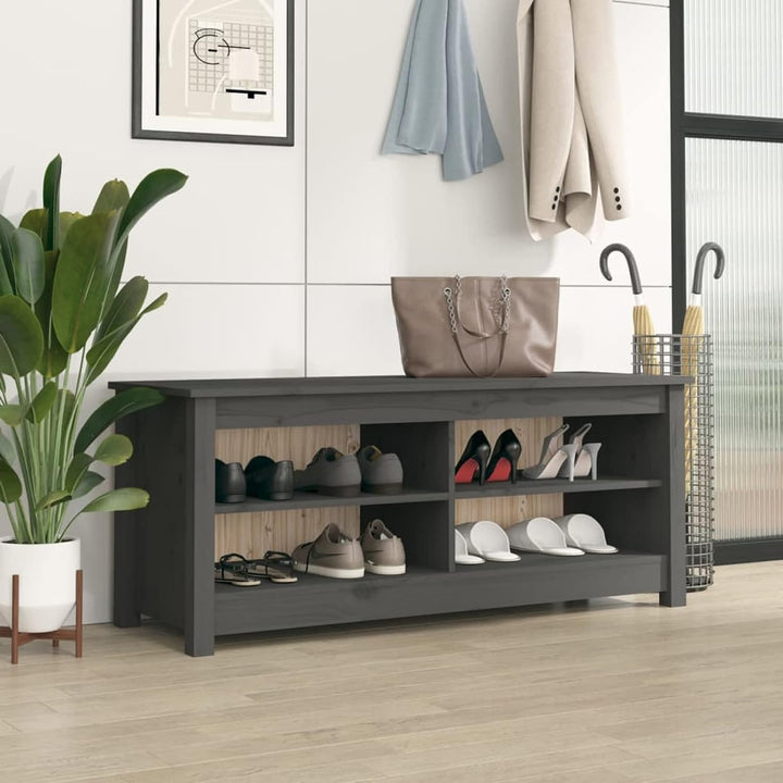 Tidyard Schuhbank Flurbank Bank mit Stauraum Sitzbank Sitztruhe Garderobenbank Truhenbank Massivholz