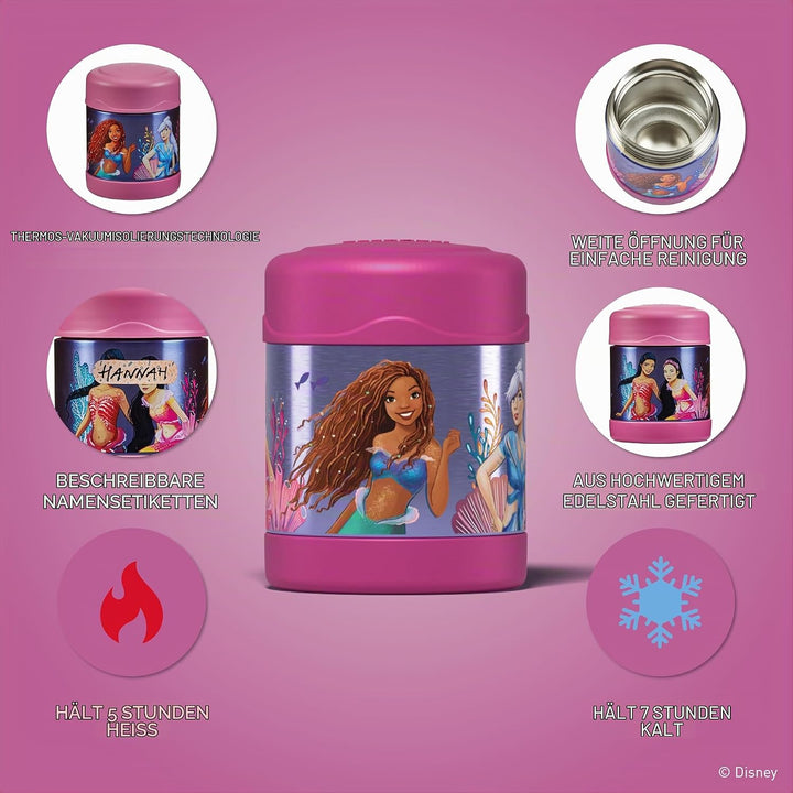 Thermos kids FUNTAINER Thermobehälter für Essen 300ml, Disney Meerjungfrau - Edelstahl, absolut dich