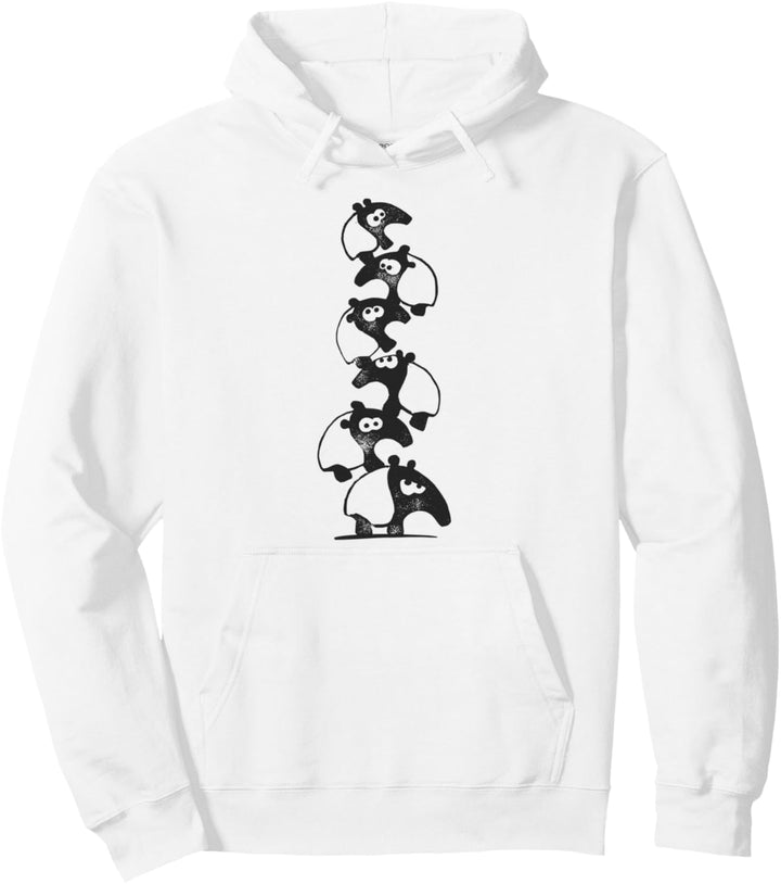 Lustiger Tapir Haufen aus süssen Cartoon Schabracken-Tapiren Pullover Hoodie