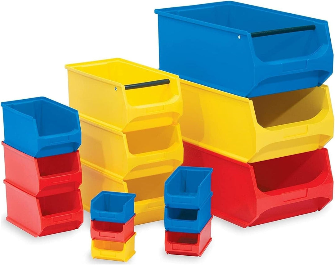 SuperSparSet 40x Graue Sichtlagerbox 2.0 mit Abdeckung | HxBxT 7,5x10x17,5cm | 0,8 Liter | Sichtlage
