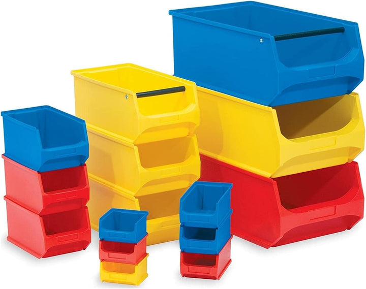 SparSet 10x Graue Sichtlagerbox 3.0 mit Abdeckung | HxBxT 12,5x14,5x23,5cm | 2,8 Liter | Sichtlagerb