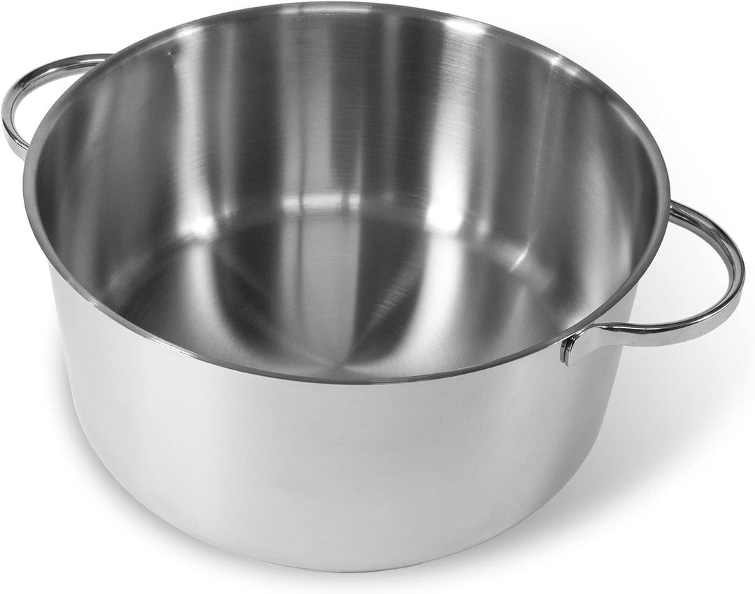Moneta Allegro Kasserolle 2 m 24 cm aus Edelstahl für alle Herdarten 5,2 Liter