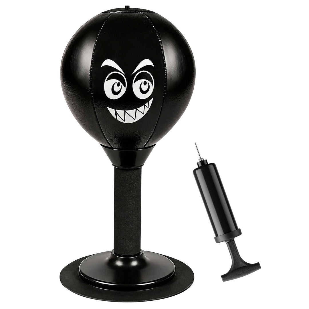 Punchingball Tisch, Saugnapf-Schreibtisch Boxsack Schwarz, Schwarz