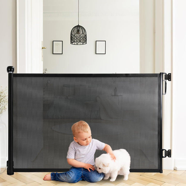 Tubiaz Treppenschutzgitter Ausziehbar 150cm,Treppenschutz fur Baby, Türschutzgitter Ausziehbar, Türg