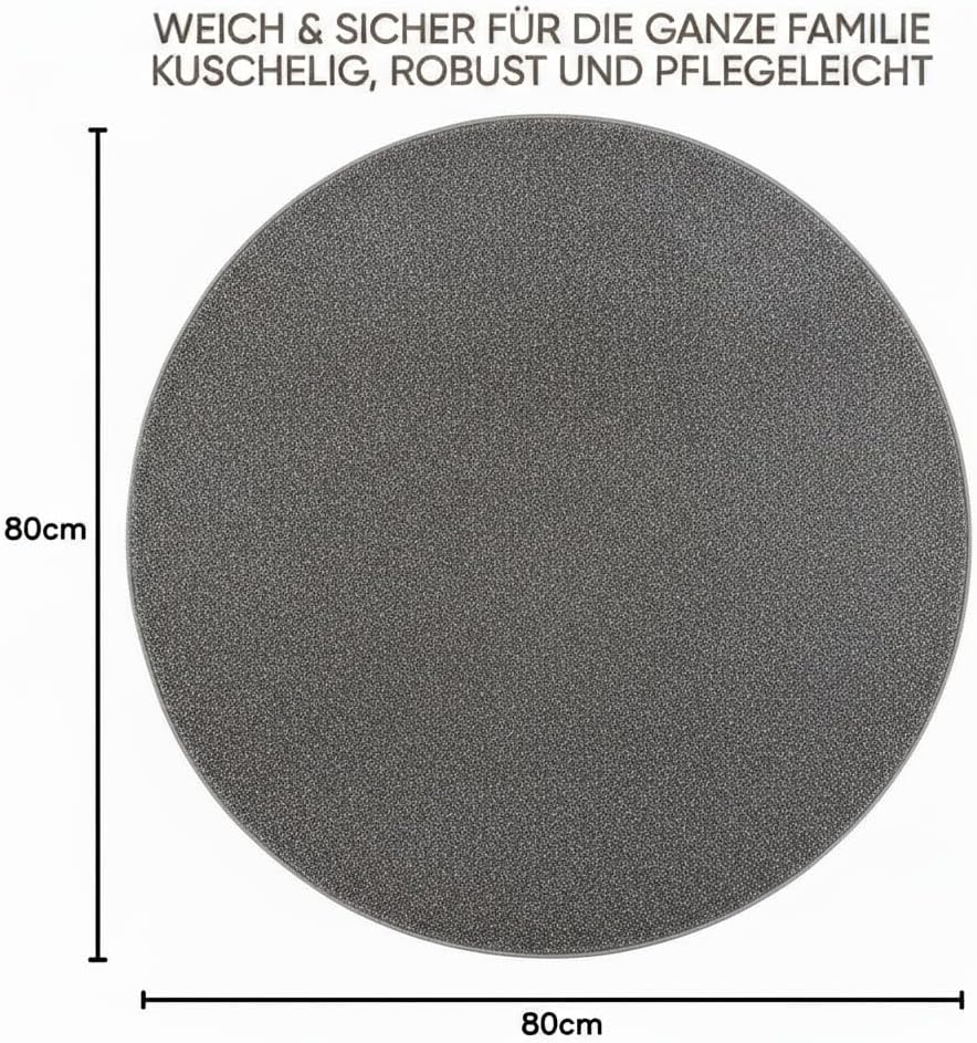 Fashion4Home Teppich Wohnzimmer – Einfarbig Teppich, Uni Teppich fürs Kinderzimmer, Schlafzimmer, Ar