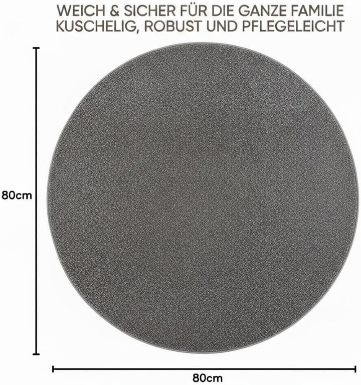 Fashion4Home Teppich Wohnzimmer – Einfarbig Teppich, Uni Teppich fürs Kinderzimmer, Schlafzimmer, Ar