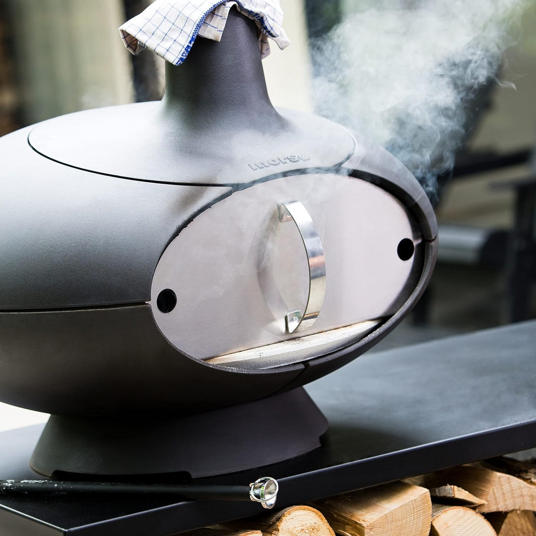 Morsø Tür für Forno Outdoor Ofen – Ofentür aus rostfreiem Stahl, Zubehör speziell für den Forno Gart