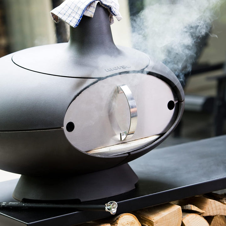 Morsø Tür für Forno Outdoor Ofen – Ofentür aus rostfreiem Stahl, Zubehör speziell für den Forno Gart