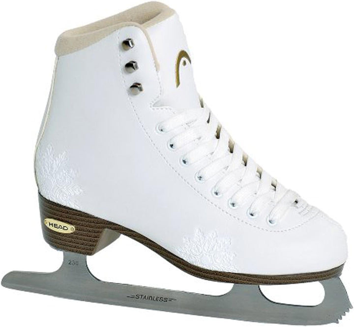 HEAD Eiskunstlauf Schlittschuhe Amber I Damen Schlittschuhe mit Edelstahlkufe I Schneeflocken-Design