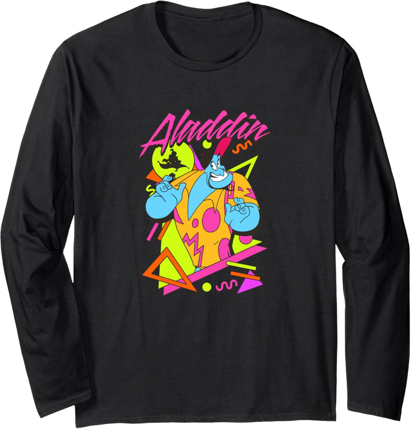 Disney Aladdin Genie In A Shirt Retro Abstract Langarmshirt