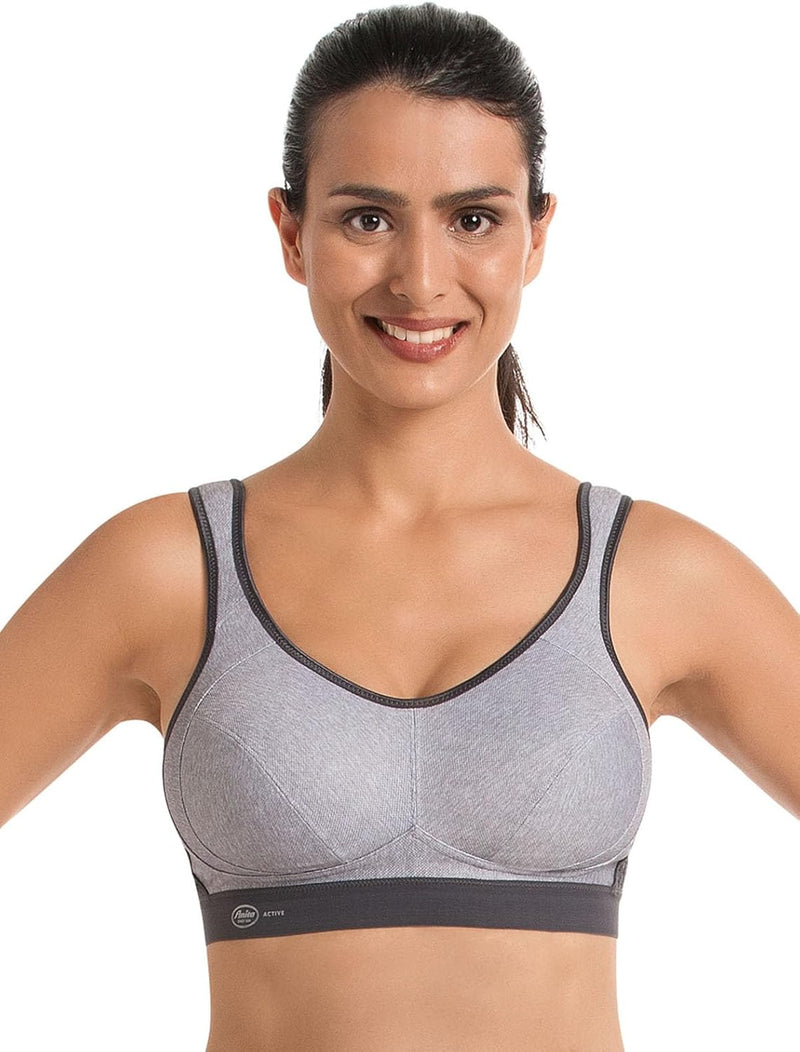 Anita Active Damen Extreme Control Sport-BH 70D Grau (Heather Grey 254), 70D Grau (Heather Grey 254)