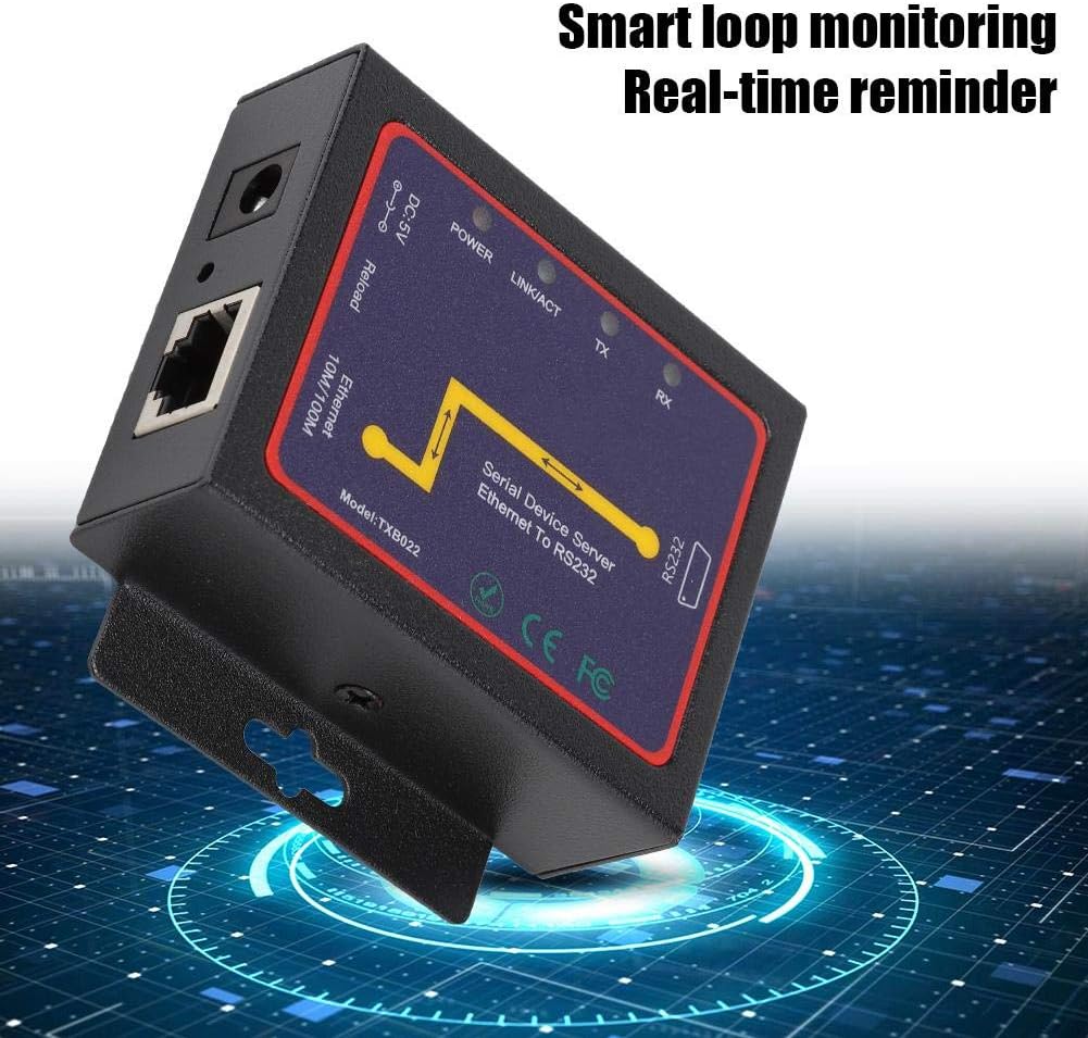 PUSOKEI RS-232/485/422-zu-TCP/IP-Konverter, RJ45-zu-RS-232-Seriell-zu-IP-Ethernet-Geräteserver - Ser