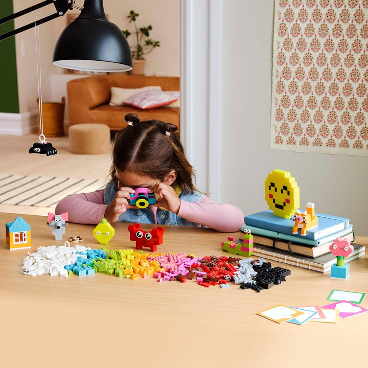 LEGO Classic Creative Happy Box, Assorted Colourful Bricks for Imaginative Play, Building Toys for 5