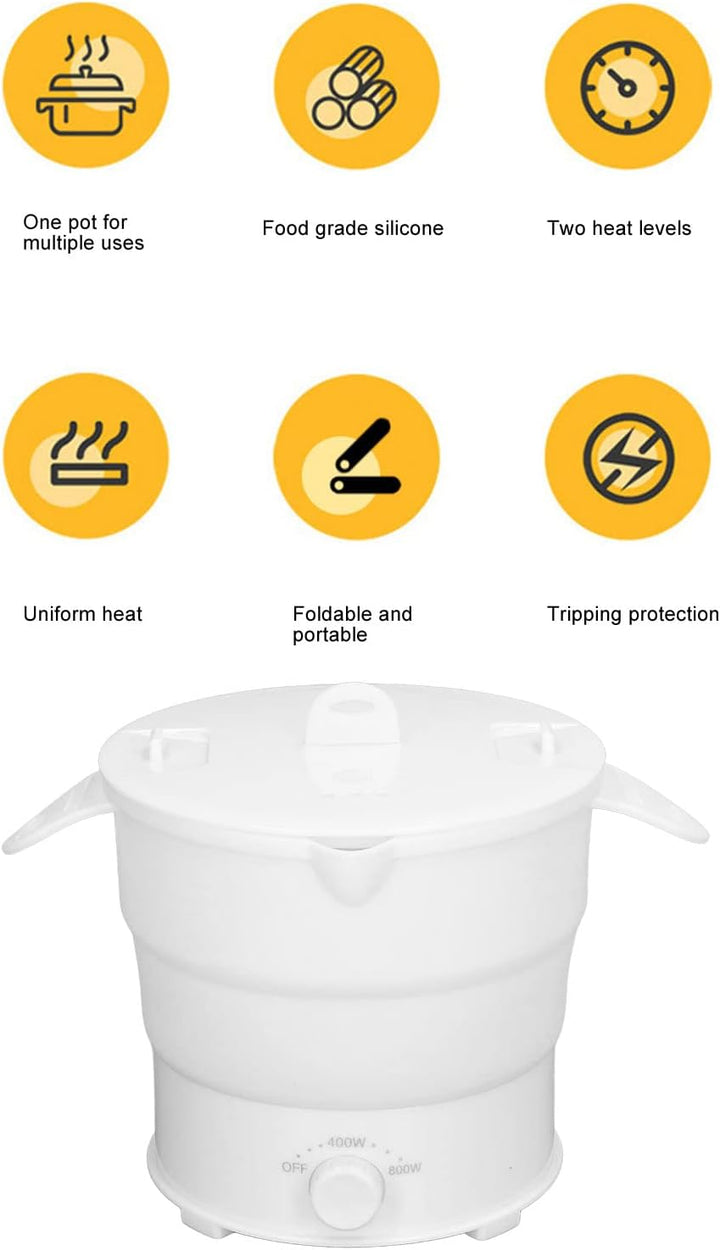 Elektrischer Hot Pot-Kocher,multifunktionaler tragbarer Hot Pot-Kocher,gleichmässige Heizung,1,2 l,z