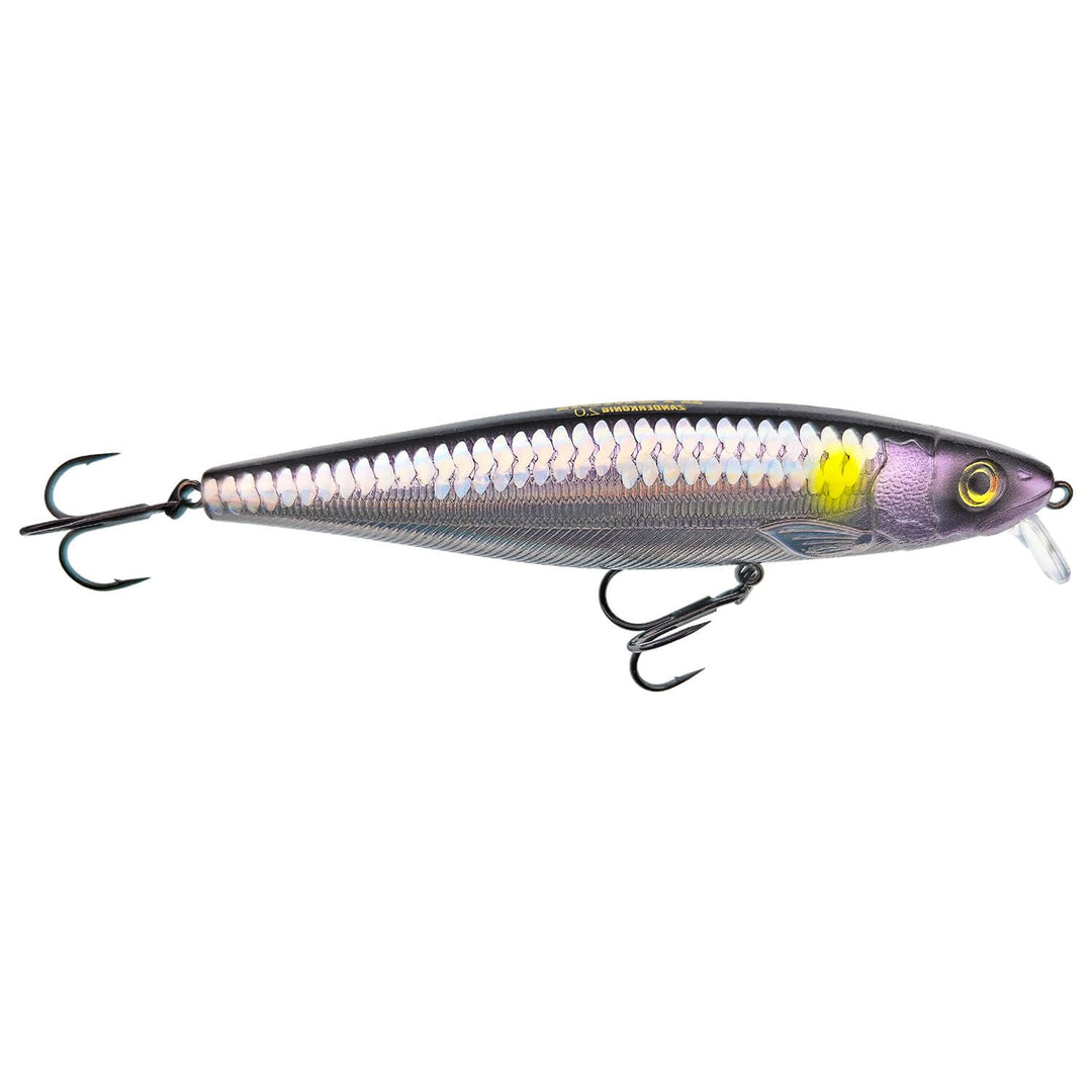 Hybrida Zanderkönig 2.0 Wobbler 12cm 21g Black & Purple, Black & Purple