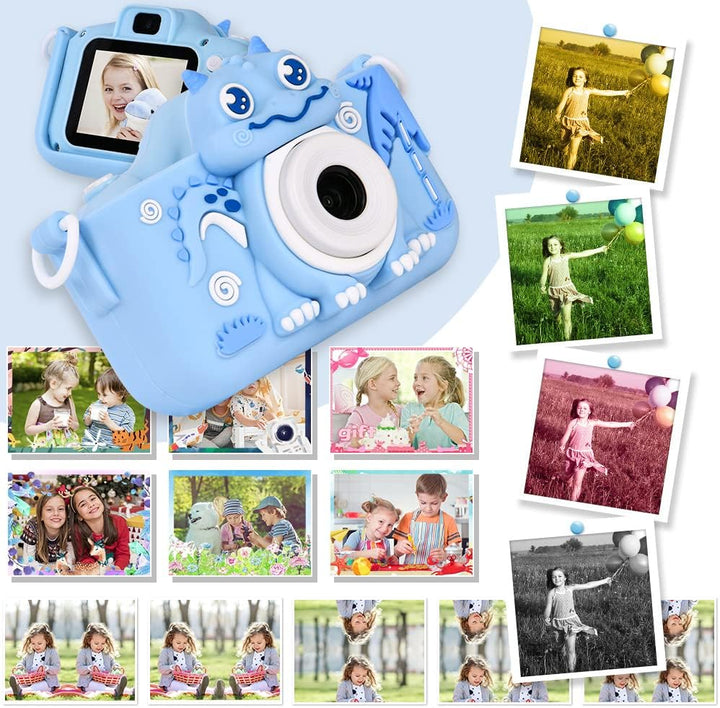 OSDUE Kinderkamera, 2.0”Display Digitalkamera Kinder, 1080P HD Eingebaute 32GB SD-Karte Selfie Digit