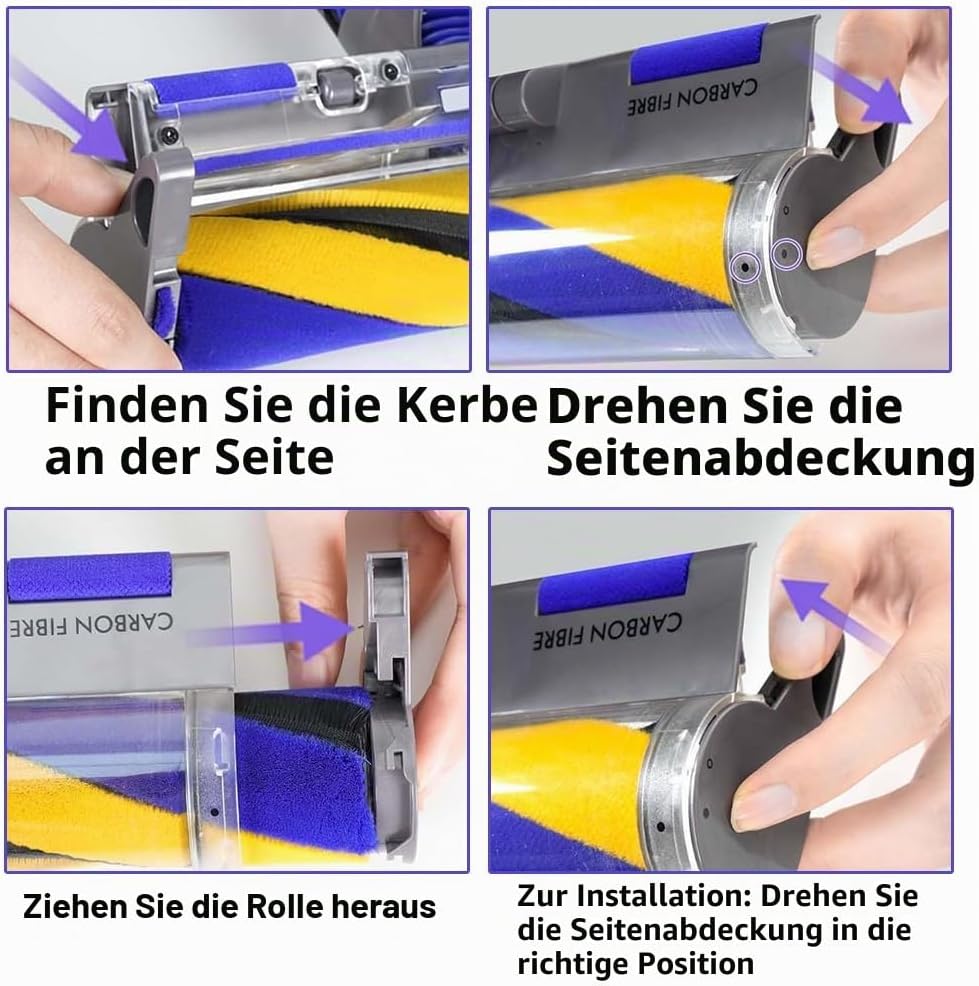 V12 Slim Elektrische Bürste Für Dyson V12 Detect Slim/Digital Slim LED-Leuchten Ersatzteile,Elektris