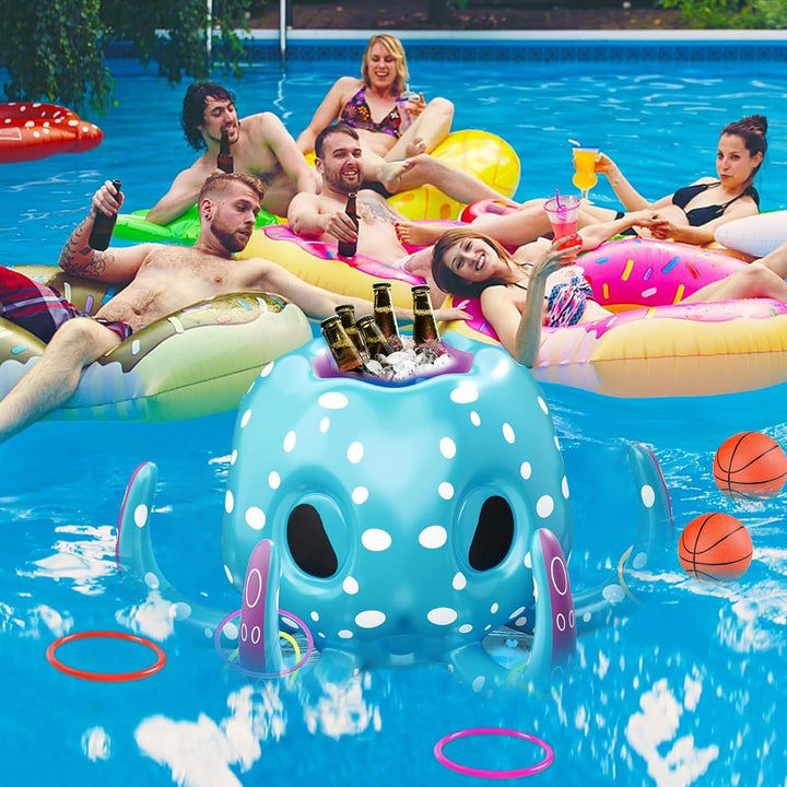 Pool-Basketballkorb,Schwimmender Basketballkorb,Pool Spielzeug,Schwimmbad Spielzeug,Ringwurfspiel,Au
