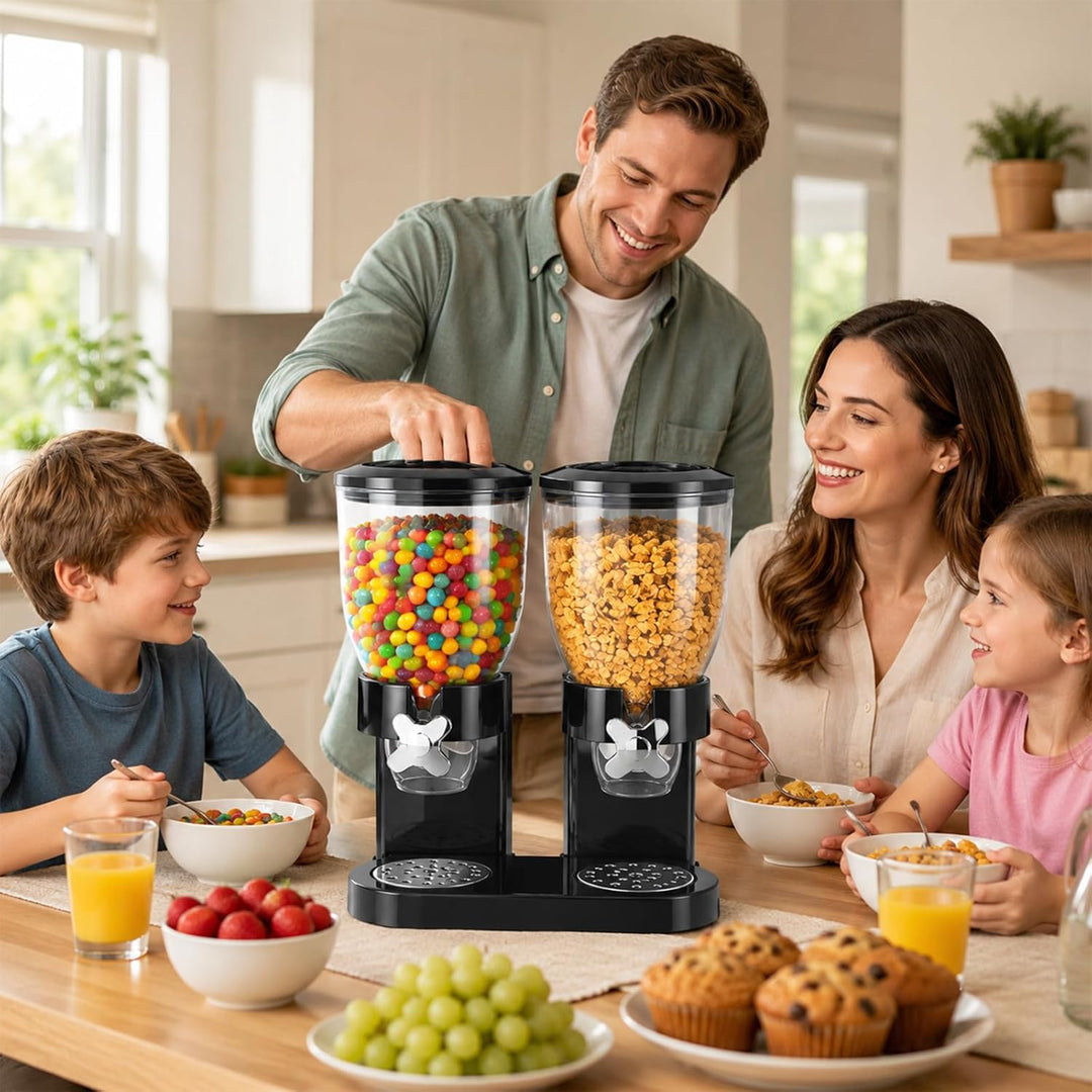 Cereal Dispenser Countertop 2L 2er Pack, Luftdichter Müslispender für die Organisation des Küchenvor