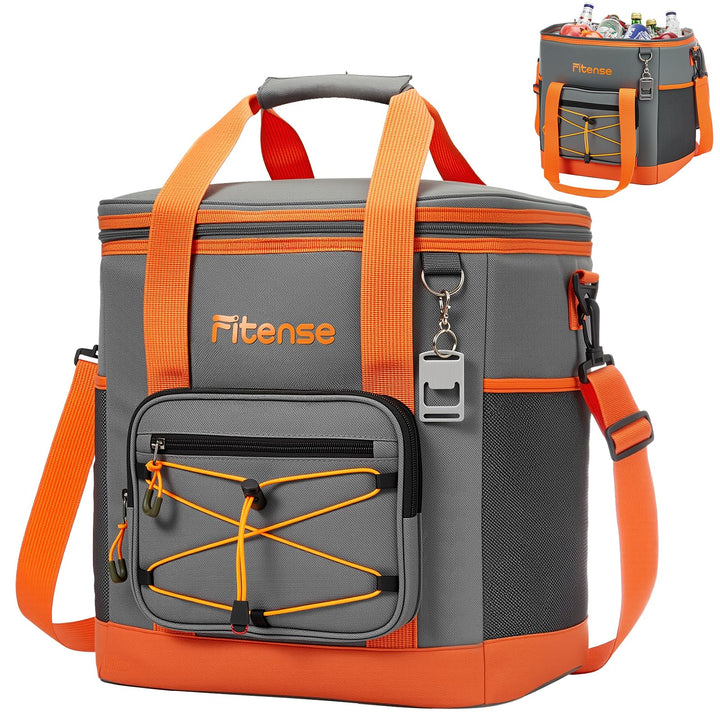 Fitense Kühltasche Faltbar, Weiche Kühltasche, 4-lagige isolierte auslaufsicher, Isoliertasche Kühlb