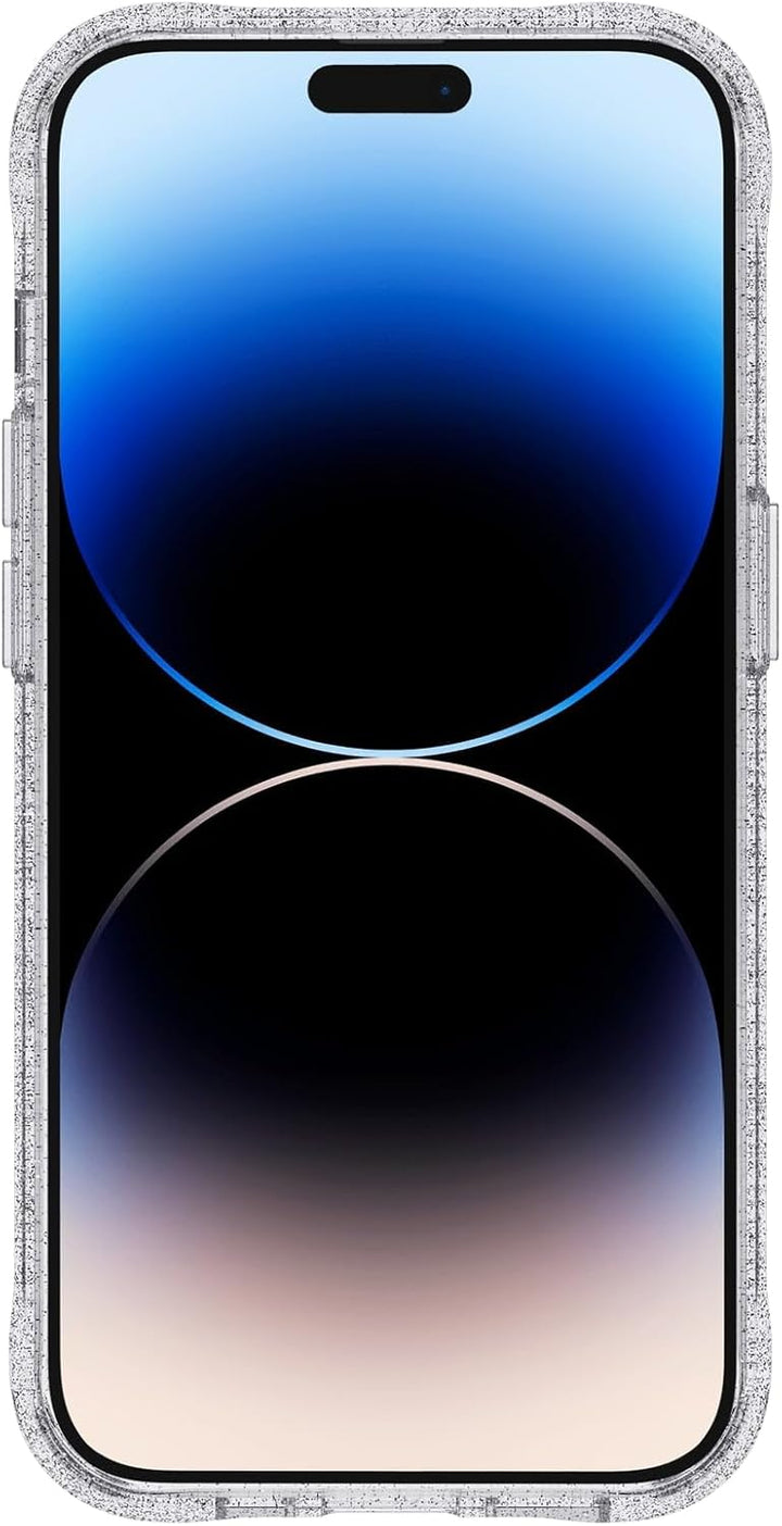 Case-Mate Durchsichtige Kristall-Schutzhülle für iPhone 14 Pro – 3 m Fallschutz, kabelloses Laden ko