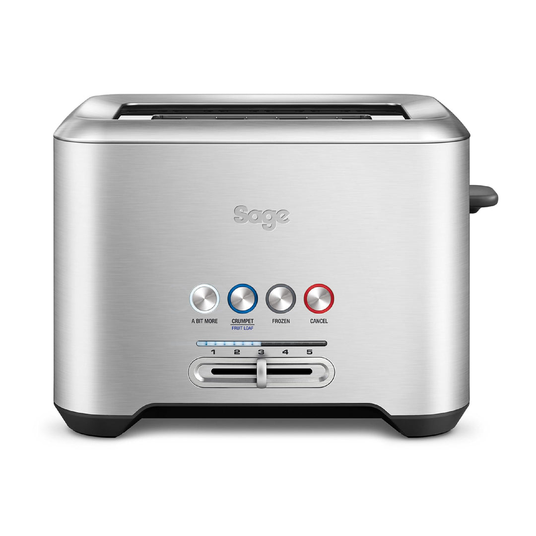 Sage - The 'A Bit More' Toaster - Toastschlitze für 2 Scheiben, Brötchenaufsatz, 4 Einstellungen, Ei