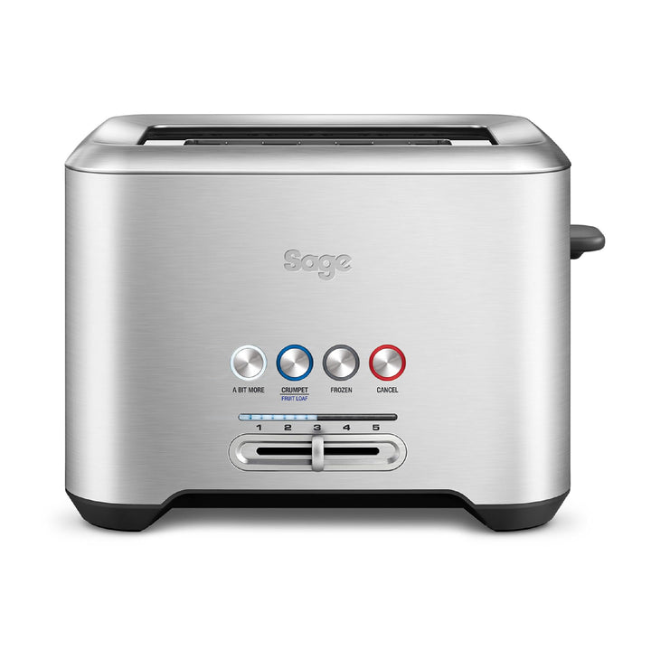 Sage - The 'A Bit More' Toaster - Toastschlitze für 2 Scheiben, Brötchenaufsatz, 4 Einstellungen, Ei