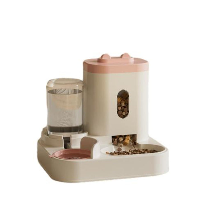 YIYILU Futterspender für Katzen/Lebensmittel, 2-in-1, automatischer Futter- und Wasserspender für kl