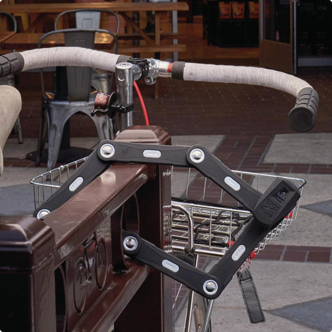 ABUS Faltschloss Bordo Granit XPlus 6500 SH mit Halterung - Fahrradschloss aus gehärtetem Stahl - AB