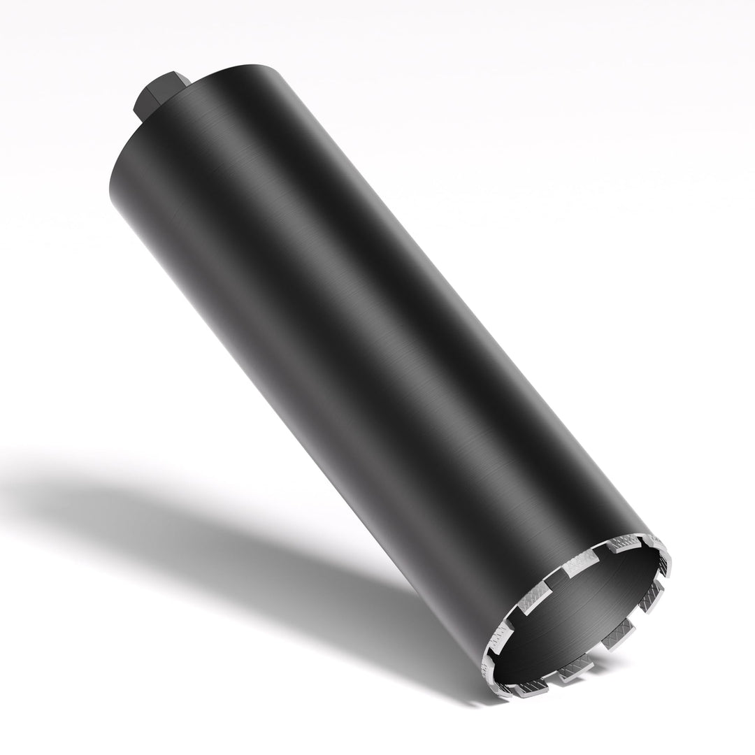 Wiltec Diamantbohrkrone Typ 2 (Mesh) Ø 152 mm, Bohrkrone 450 mm, 1¼ UNC Nassbohrkrone, Diamantbohrer