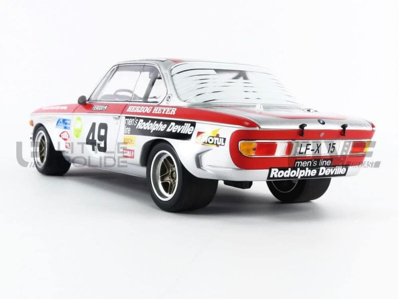 Minichamps 155722749 1:18 BMW 2800 CS-Team Schnitzer-Motul-Herzog/Heyer-24H Spa-Francorchamps 1972 S