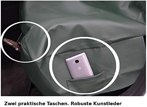 pitshop24de Schonbezug Sitzschoner - Werkstatt Sitzbezug. Langlebige Kunstleder mit Zwei Befestigung