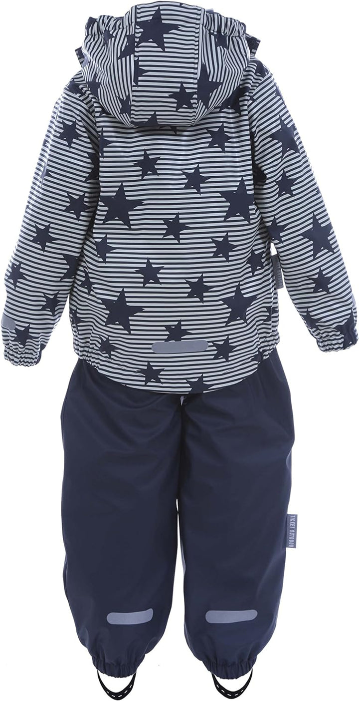 TICKET TO HEAVEN Unisex Anzug Regenanzug 2tlg. Gummi Dfj m. Abnhe, Blau (Total Eclipse 3000), 86