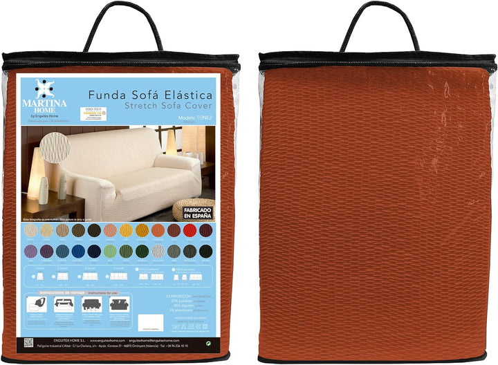 Martina Home 4 Plätze von 240 bis 270 cm breit Rostrot (TEJA) Rostrot (Teja) 4 Plätze, Rostrot (Teja